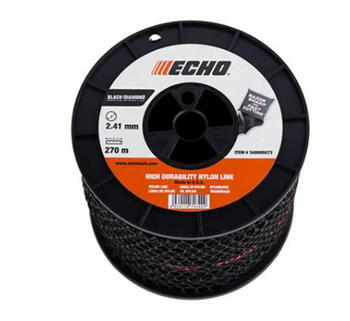 Леска для триммера BLACK DIAMOND 2,41мм x 269,8м, ECHO, 340095073, 41мм, 8м (340095073)