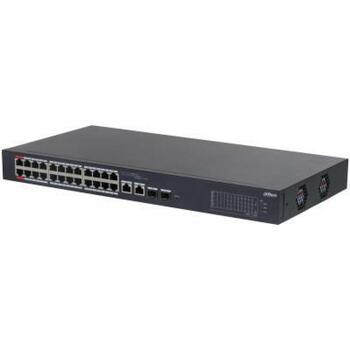 Dahua DH-CS4226-24ET-375 pārvaldāms komutators, 26 RJ-45 porti, 10/100/1000 Mbit/s, PoE, 375 W, 32 VLANs, metāla korpuss (DH-CS4226-24ET-375)