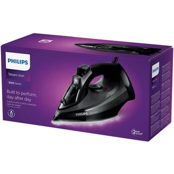 Philips Tvaika gludeklis DST5040/80, 2600 W, 320 ml, 45 g/min, 200 g/min, SteamGlide Plus, Calc-Clean, pretpilēšanas sistēma (DST5040/80)