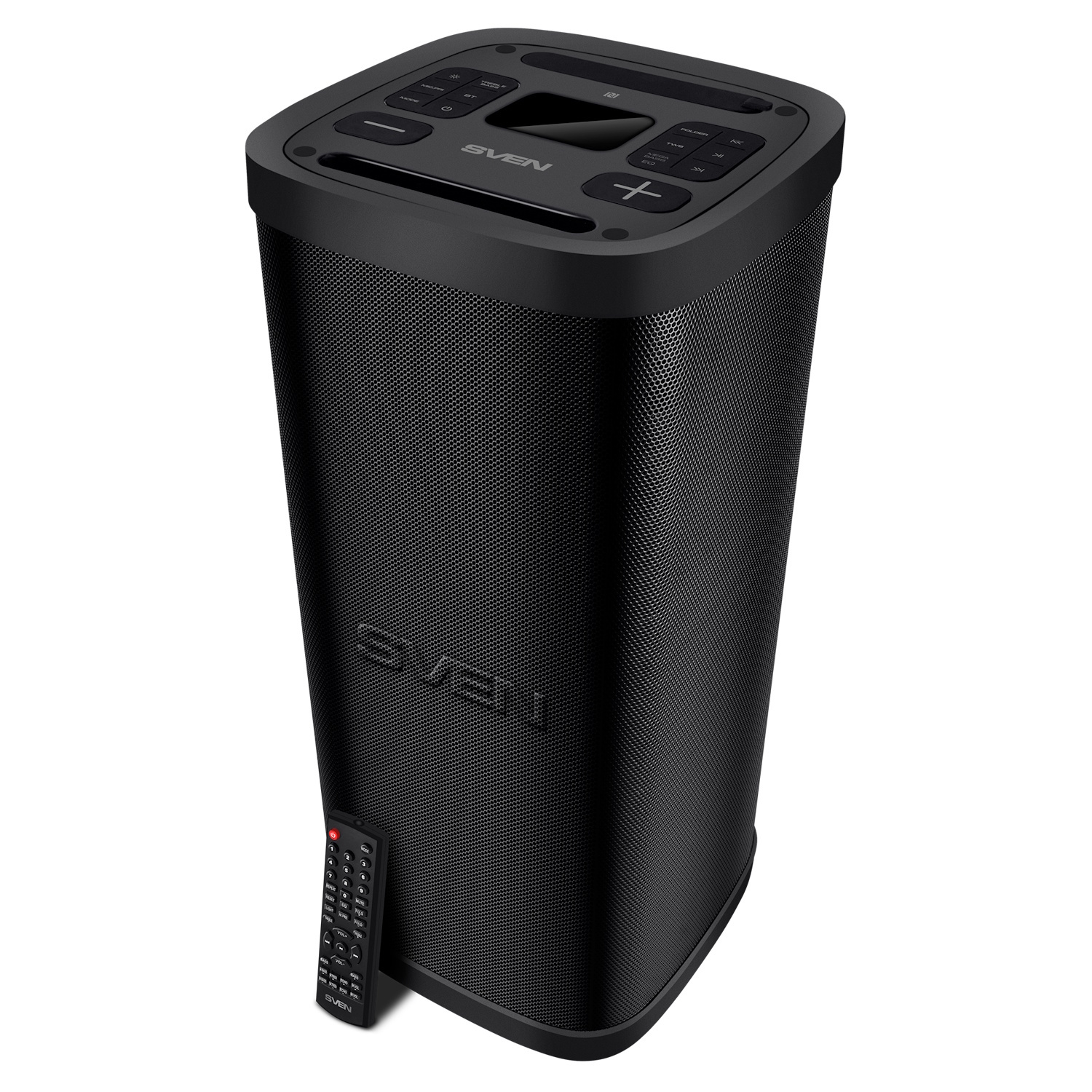 Портативная Bluetooth колонка PS-950 2×80 W (160 W RMS) TWS IPX4 FM USB microSD LED дисплей с аккумулятором Чёрный SV-022396 SVEN (SV-022396)