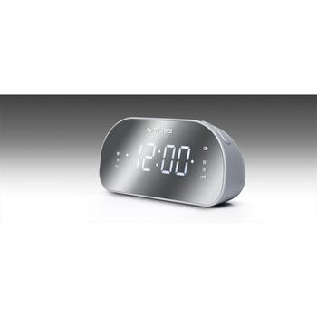 Muse Радиочасы M-170CMR, 1.2 дюйма LED дисплей, 20 FM станции, будильник, таймер, белый (M-170CMR)