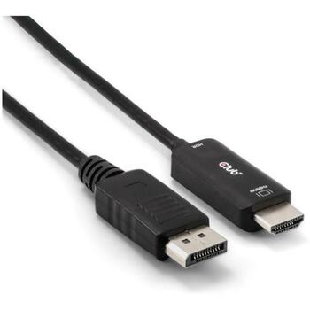 Club3D кабель DisplayPort CAC-1083, 2 м, HDMI Type D (Micro) мужской, 4096 x 2160, 60 Гц, 1 шт (CAC-1083)