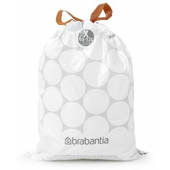 Brabantia мусорные пакеты 116728, 10-12 л, X, 20 шт., со стяжкой (116728)