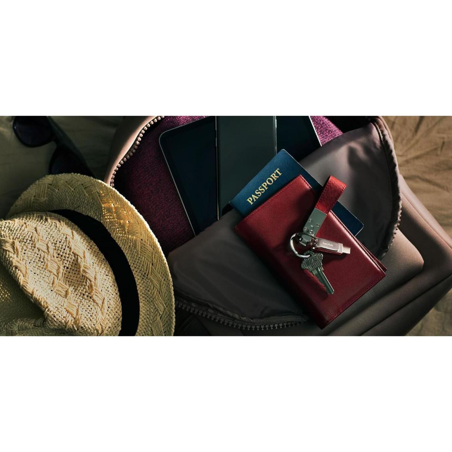 Sandisk Ultra Dual Drive Luxe USB флеш-накопитель SDDDC4-256G-G46, 256 ГБ, 150 МБ/с, 3.2 Gen 1, металлический корпус (SDDDC4-256G-G46)
