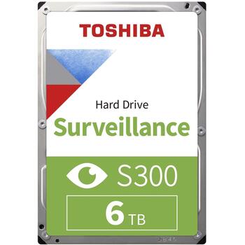 Toshiba S300 Жесткий диск для видеонаблюдения HDKPB06Z0A02S, 6144 ГБ, 5900 RPM, SATA-600, 256 МБ кэш, 24x7 работа, датчик удара (HDKPB06Z0A02S)