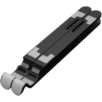 Sbox klēpjdatora statīvs CP-08, 15,6 collas, 15° - 45°, 185x260mm, 165g, plastmasa (CP-08)