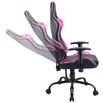 Subsonic Pro Gaming Pink Power SA5609-PP, игровое кресло, 53см, 123-133см, 125кг, экокожа, регулируемое (SA5609-PP)