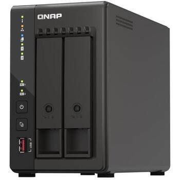 Qnap накопительный башня TS-253E-8G, 2.5GbE, 8GB RAM, 2 HDMI, 2 RJ45, 2 USB 3.2, 2.5-дюймовые SATA HDD/SSD, 2 отсека (TS-253E-8G)