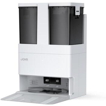 Jonr putekļsūcējs robots T5 Lite, 8000 Pa, 2600 mAh, 150 min, 4 l, 4 h, balts, mazgāšanas funkcija, automātiskā uzlāde, lietotne (T5 Lite)