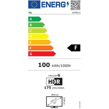 Tcl 4K QLED televizors 65T8C, 165,1 cm, 3840 x 2160, 350 cd/m², Dolby Atmos, 2.1 skaļruņi, 4x HDMI, Wi-Fi, Google TV (65T8C)