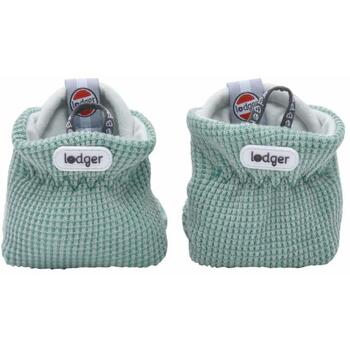 Lodger SLC 080_3-6, хлопковые тапочки, 3-6m, Silt Green, 100% хлопок, на пуговицах, унисекс, все сезоны (SLC 080_3-6)