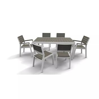 Keter Harmony Armchair 29201284, 59x60x86см, 4.3кг, белый/светло-серый, кресло для отдыха (29201284)