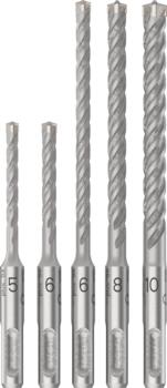 5 SDS plus-5X komplekts 5/6/6/8/10 mm, Perforatora urbjiem, smalcinātājiem PRO SDS PLUS-5X PERFORATORU TRIECIENURBJU KOMPLEKTS, 2608833910, BOSCH (2608833910)