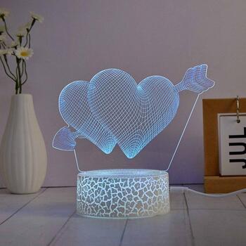 Manta Декоративная лампа SNL115RGB, 5W, 11.4cm, 10cm, 21.7cm, 5V, AA, USB, 2m, многоцветная, LED, сердце (SNL115RGB)