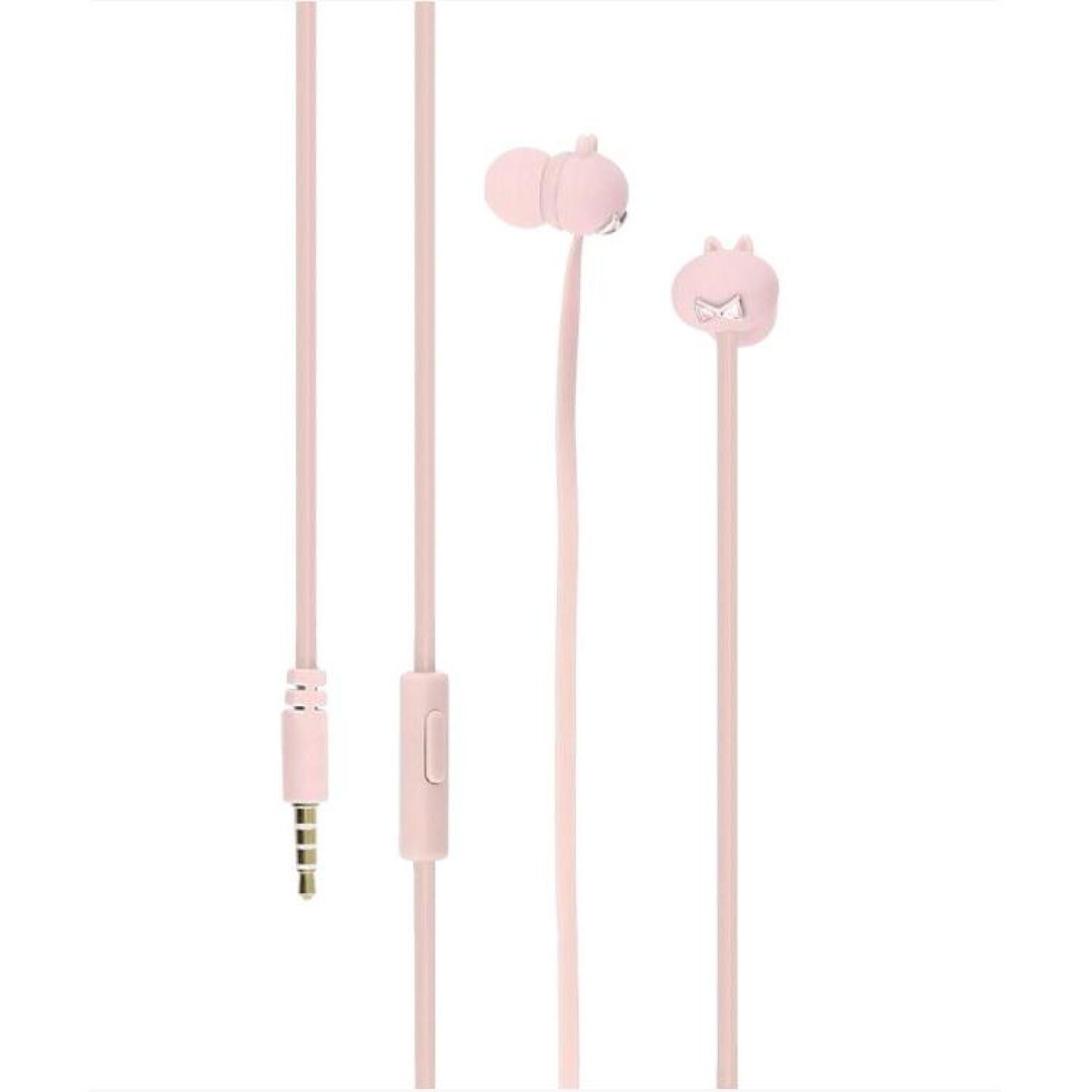 Tellur Наушники TLL162242, 20г, розовый, 105dB+/-5dB, 16Ω, 20Hz-20KHz, 1,2м, проводные, внутриканальные (TLL162242)