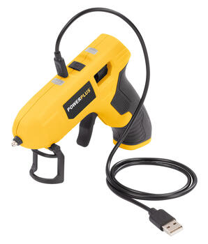 Karstā līmes pistole 4V, POWERPLUS, POWX147, 2200 mAh akumulators, 50 min darbības laiks, 0,4 min sildīšanas laiks (POWX147)