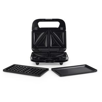Salter 3-in-1 uzkodu gatavotājs EK6665VDE, 750W, 225x125mm, maināmas plāksnes, nepiedegoša virsma, gaismas indikatori (EK6665VDE)