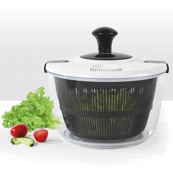 Salter Салатница BW12003EU7, 3,5л, Пластик, Черный, Нескользящее основание, Одной рукой (BW12003EU7)
