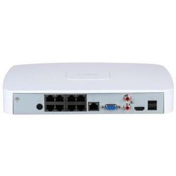Dahua NVR2108-8P-4KS3 сетевой видеорегистратор, 8CH, 8 PoE, 6x 1080p@30 fps, 144 Mbps, 12 MP, 1 HDD, 1 HDMI, 1 RJ45, 2 USB 2.0 (NVR2108-8P-4KS3)