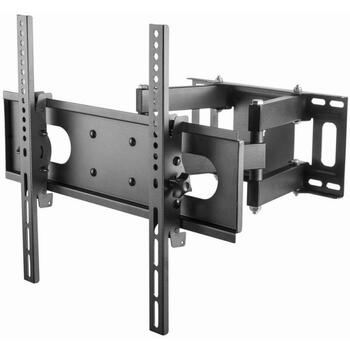 Gembird sienas stiprinājums WM-55ST-04, 32-55'' televizori, VESA 400 x 400 mm, 35 kg, 120° pagrieziens, 20° slīpums, melns (WM-55ST-04)