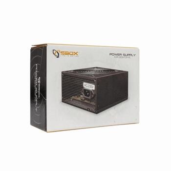 Sbox Barošanas avots PSU-400, PSU-400, 400 W, 1 x 6 Pin, 4 SATA, 2 Molex, 12 cm ventilators, 80 Plus, aktīvs PFC (PSU-400)
