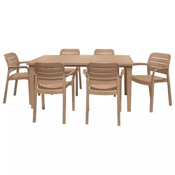 Keter Садовый стол Futura 29197868587, 165x95x75см, 12.8кг, пластик, бежевый (29197868587)