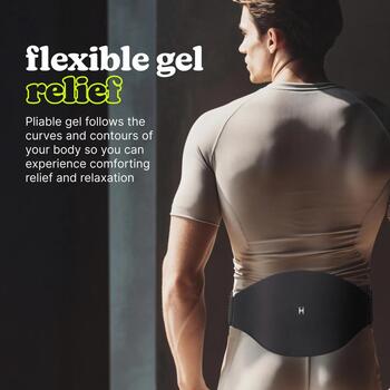 Homedics Горячая и холодная поддержка спины SR-GLB800, 1.6 x 20.0cm, черный, регулируемый пояс, средняя поддержка, охлаждение (SR-GLB800)