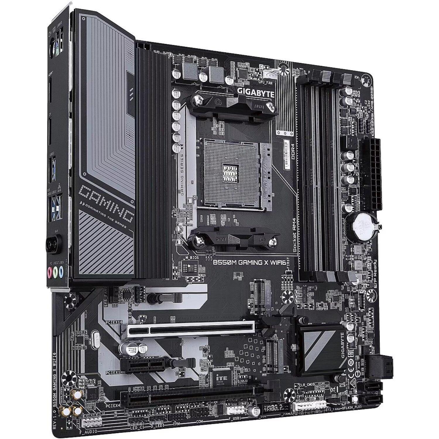 Gigabyte B550M GAMING X WIFI6, материнская плата, B550M GAMING X WIFI6, 4xSATA, 2xM.2, DDR4, AM4, 128GB, 802.11ax, Bluetooth 5.3 (B550M GAMING X WIFI6)