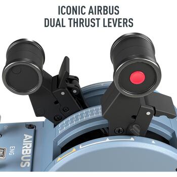 Thrustmaster Lidojumu simulators TCA Quadrant Airbus Edition 2960840, USB Type-A to Type-C, analogais/digitālais, 16 pogas (2960840)