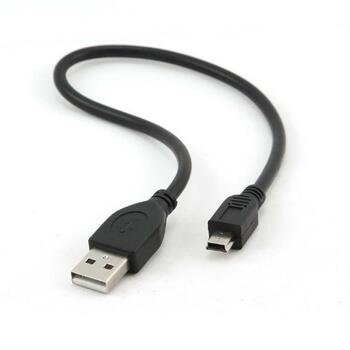 Gembird kabelis USB2 AM-MINI 0.3m, USB2 A-Mini savienotāji, melns, profesionālā sērija (CCP-USB2-AM5P-1)