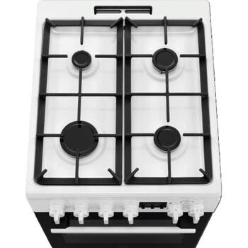 AEG CKB56490BW газовая плита с электрической духовкой, 58л, A, 2506Вт, 230В, 16А, функция пара, AirFry (CKB56490BW)