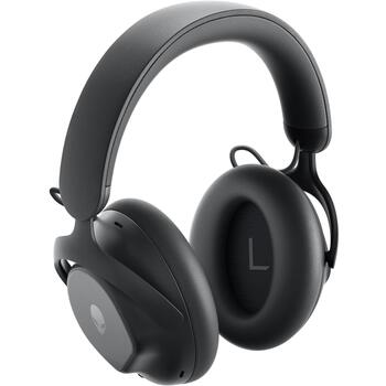 Dell Austiņas Alienware Pro 545-BBFS, Bluetooth, 50mm, 32Ω, ANC, bezvadu, pār-auss, mikrofonu, melna (545-BBFS)