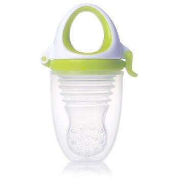 Kidsme Food Feeder Plus 160361LI, ēdināšanas ierīce no 6 mēn., 360° rotācija, silikons, polipropilēns, laima (160361LI)