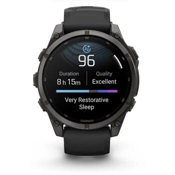 Garmin смарт-часы Fenix 9 010-04762-11, 47мм, AMOLED, 454x454px, 64ГБ, 16 дней, 10ATM, титан, сапфир, GPS, Bluetooth, Wi-Fi (010-04762-11)