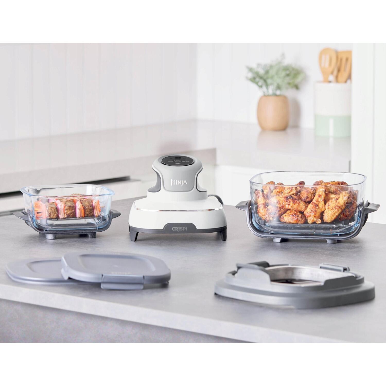 Ninja gaisa friteris FN102EU, 1700 W, 3.8 l, 80-200 °C, 4-in-1, CleanCrisp stikla trauki, termostats, pārnēsājams (FN102EU)