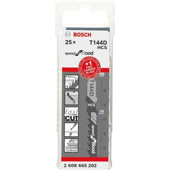 Bosch 2608665202 набор полотен для сабельной пилы, 26 шт., 100 мм, для дерева, 5,2 зуба на дюйм (2608665202)