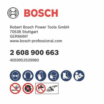 Lielām leņķa slīpmašīnām ar fiksācijas uzgriezni EXPERT MULTI MATERIAL DIMANTA GRIEZĒJDISKS BOSCH 2608900663 (2608900663)