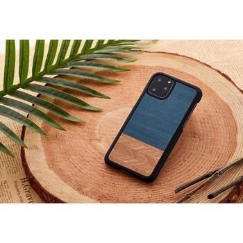 Man&Wood Чехол M8340B, 6.5 дюйма, синий, совместим с Apple iPhone 11 Pro Max (M8340B)