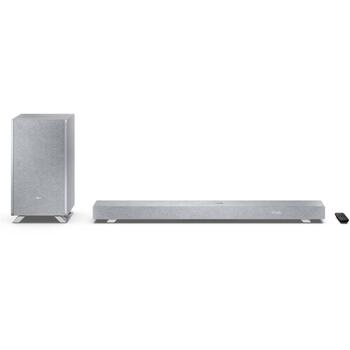 Sharp 3.1.2 Dolby Atmos/DTS:X звуковая панель с беспроводным сабвуфером HT-SBW53121(SL), 550 W, Bluetooth 5.3, 100-240 V, 50/60 Hz (HT-SBW53121(SL))