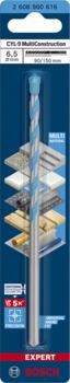 Universāls urbis CYL-9 MC 6.5x90x150 mm, 1 gab., Triecienurbjmašīnām/triecienskrūvgriežiem, urbjmašīnām/skrūvgriežiem EXPERT CYL-9 MULTI CONSTRUCTION URBIS, 2608900616, BOSCH (2608900616)