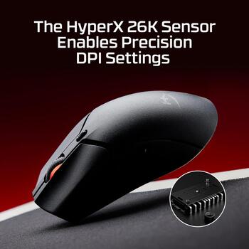 HyperX Pulsefire Haste 2 Mini 7D388AA, беспроводная игровая мышь, 26000 DPI, 650 ips, 1000 Hz, 6 кнопок, 100 млн нажатий (7D388AA)