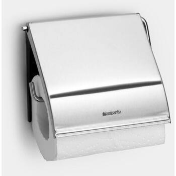 Brabantia держатель туалетной бумаги 385322, Matt Steel, коррозионностойкий, легкая загрузка, левая/правая (385322)