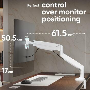 Onkron крепление для монитора G100-W, 13-32 дюйма, грузоподъемность 1-9 кг, VESA 75x75, 100x100 мм, наклон +45° -90°, поворот 360° (G100-W)