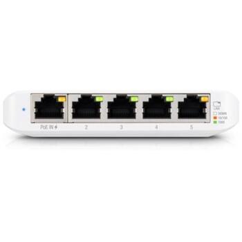 Ubiquiti UniFi Управляемый коммутатор USW-Flex-Mini, 5x10/100/1000, PoE, 7.44 Mpps, 10 Gbit/s, CE, FCC, IC (USW-Flex-Mini)