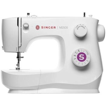 Singer Šujmašīna M2505, 10 šuvju, 750 šuvju minūtē, regulējams šuvju garums, regulējams preses spiediens (M2505)