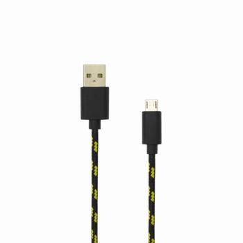 Sbox USB кабель USB-1031B, 1м, USB A M, microUSB M, 480 Mbit/s, оплетка, черный (USB-1031B)