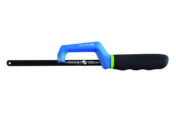 Hogert mini zāģa rāmis ar asmeni HT3S274-D, 300mm, 24 zobi/inch, polimēra pārklājums, ergonomisks rokturis (HT3S274-D)