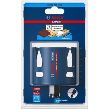 Bosch Construction caurumu zāģis 2608900473, 7.6cm, HEX, karbīds, 60mm, sausai urbšanai, kokam (2608900473)
