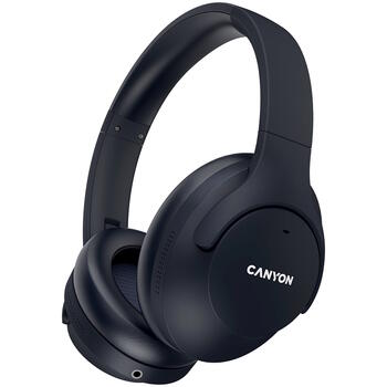 CANYON OnRiff 10 bezvadu uz ausīm austiņas mūzikai un zvaniem ANC ENC Bluetooth 5.3 CNS-CBTHS10BK melnas (CNS-CBTHS10BK)