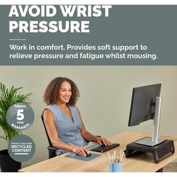 MOUSE PAD WRIST REST/MARINE 100142557 FELLOWES (100142557)